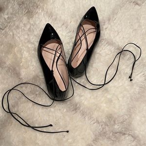 Kate Spade Black Patent Flats